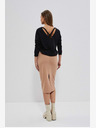 Moodo Beige Damen-Sweatpants-Rock Moodo