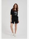 Moodo Schwarze Moodo Shorts für Frauen