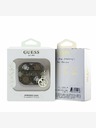 Guess PU 4G Pfingstrose Charm Hülle für AirPods 4 Braun Hülle