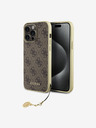 Guess Guess 4G Charm Schutzhülle für iPhone 15 Pro Max Braun
