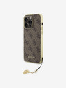 Guess Guess 4G Charm Schutzhülle für iPhone 15 Pro Max Braun