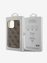 Guess Guess 4G Charm Schutzhülle für iPhone 15 Pro Max Braun