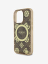 Guess Guess IML 4G Pfingstrose MagSafe Back Cover für iPhone 16 Pro Max Braun