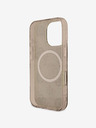 Guess Guess IML 4G Pfingstrose MagSafe Back Cover für iPhone 16 Pro Max Braun