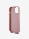 Guess PU Fester Glitzer 4G Metal Logo Rückseite Hülle für iPhone 13 Pink Handyhülle