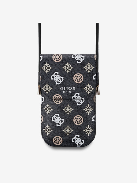 Guess Guess PU 4G Peony Multicolor Handytasche Schwarz