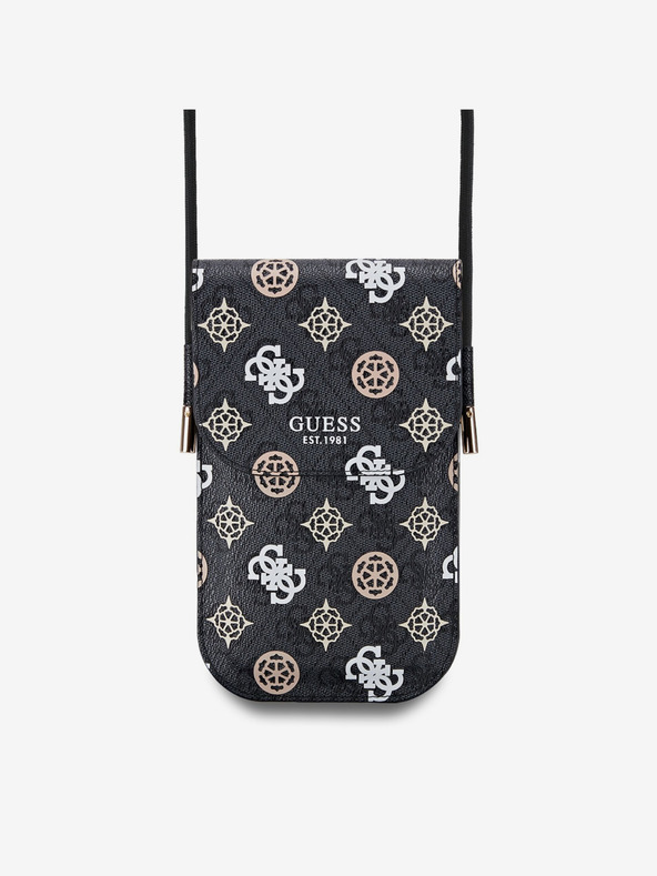 Guess Guess PU 4G Peony Multicolor Handytasche Schwarz