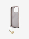 Guess Guess 4G Charm Back Cover für iPhone 16 Pro Ton in Ton Pink