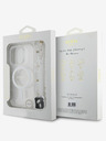 Guess IML Glitzer Perlen Band MagSafe Rückseite Hülle für iPhone 16 Pro Max Transparent Handyhülle