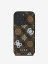 Guess Guess PU 4G Pfingstrose MagSafe Schutzhülle für iPhone 16 Pro Max Braun