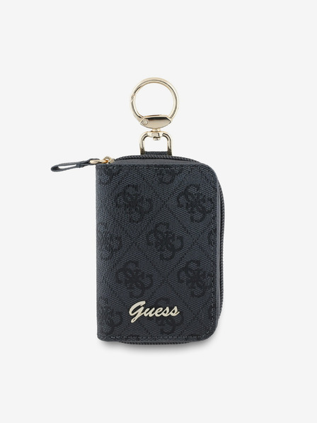 Guess Guess PU 4G Script Logo Schlüsselanhänger Schwarz