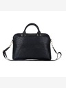 Guess Guess PU genarbte Dreieckslogo-Notebooktasche 15/16" Schwarz