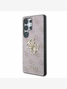 Guess Guess PU 4G Metall Logo Rückseite für Samsung Galaxy S25 Ultra Pink