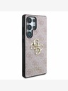 Guess Guess PU 4G Metall Logo Rückseite für Samsung Galaxy S25 Ultra Pink