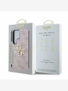 Guess Guess PU 4G Metall Logo Rückseite für Samsung Galaxy S25 Ultra Pink