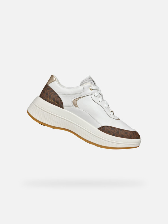 Geox Weiß Damen Geox Spherica Ecub-3 Turnschuhe