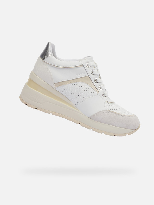 Geox Weiß Damen Geox Zosma Turnschuhe