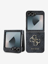 Guess Guess PU 4G Metall-Logo-Rückseite für Samsung Galaxy Z Flip 6 Grau