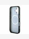 Guess Guess IML 4G Glitter and Triangle Logo MagSafe Back Cover für iPhone 16 Schwarz