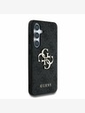 Guess PU 4G Metal Logo Backcover für Samsung Galaxy S25 Grey Handyhülle