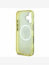 Guess Guess IML 4G Glitter and Triangle Logo MagSafe Back Cover für iPhone 16 Braun