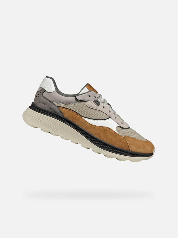 Geox Hellbraune Herren Geox Spherica Actif X1 Turnschuhe
