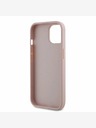 Guess Guess PU genarbte 4G Metall-Logo-Hülle für iPhone 15 Pink