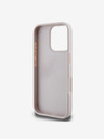 Guess Guess PU 4G Strass Dreieck Metall Logo Rückwand für iPhone 16 Pro Max Rosa