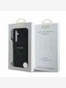 Guess PU Leather 4G Colored Ring MagSafe Backcover for Samsung Galaxy S25 Black Phone Case