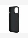 Guess Guess PU Grained 4G Metall Logo Back Cover für iPhone 14 Schwarz