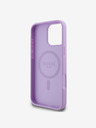 Guess Guess PU Genarbtes Klassisches Logo MagSafe Back Cover für iPhone 16 Pro Max Lila