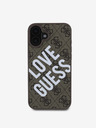 Guess Guess PU Leder 4G Big Love Logo MagSafe Schutzhülle für iPhone 16 Braun