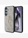 Guess Guess PU 4G Metall-Logo-Rückseite für Samsung Galaxy S25 Rosa