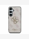 Guess Guess PU 4G Metall-Logo-Rückseite für Samsung Galaxy S25 Rosa