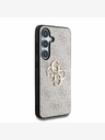 Guess Guess PU 4G Metall-Logo-Rückseite für Samsung Galaxy S25 Rosa