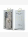 Guess Guess PU 4G Metall-Logo-Rückseite für Samsung Galaxy S25 Rosa