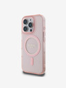 Guess Guess IML Glitter Ring MagSafe Back Cover für iPhone 16 Pro Max Pink