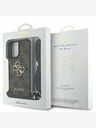 Guess Guess PU 4G Metal Logo Crossbody Strap Back Cover für iPhone 16 Braun