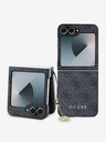 Guess 4G Charm Rückseite Hülle für Samsung Galaxy Z Flip 6 Grey Handyhülle
