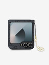 Guess 4G Charm Rückseite Hülle für Samsung Galaxy Z Flip 6 Grey Handyhülle