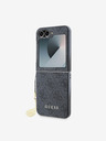 Guess 4G Charm Rückseite Hülle für Samsung Galaxy Z Flip 6 Grey Handyhülle