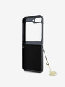 Guess 4G Charm Rückseite Hülle für Samsung Galaxy Z Flip 6 Grey Handyhülle