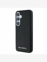 Karl Lagerfeld Karl Lagerfeld PU Saffiano Metall Logo und Rahmen Schutzhülle für Samsung Galaxy S25+ Schwarz