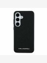 Karl Lagerfeld Karl Lagerfeld PU Saffiano Metall Logo und Rahmen Schutzhülle für Samsung Galaxy S25+ Schwarz