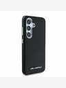 Karl Lagerfeld Karl Lagerfeld PU Saffiano Metall Logo und Rahmen Schutzhülle für Samsung Galaxy S25+ Schwarz