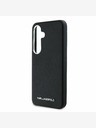 Karl Lagerfeld Karl Lagerfeld PU Saffiano Metall Logo und Rahmen Schutzhülle für Samsung Galaxy S25+ Schwarz
