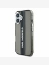 Karl Lagerfeld Karl Lagerfeld IML Stripe Logo Back Cover für iPhone 16 Schwarz