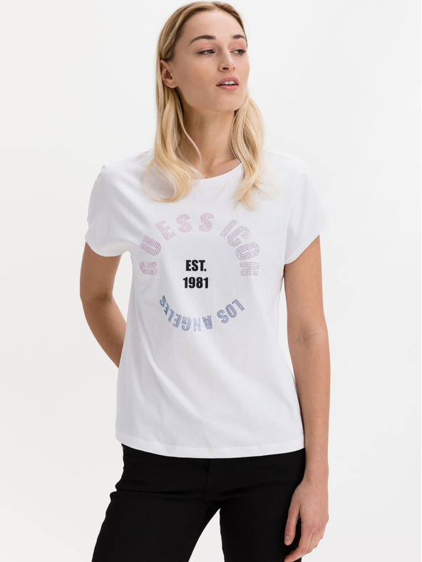 Guess Weißes Guess Tonya Damen T-Shirt