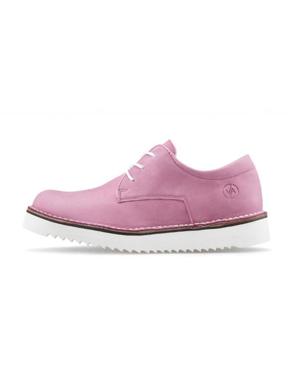 Vasky Damen Leder Semi Stiefel Rosa - Frühling / Herbst Vasky Derby Stiefel