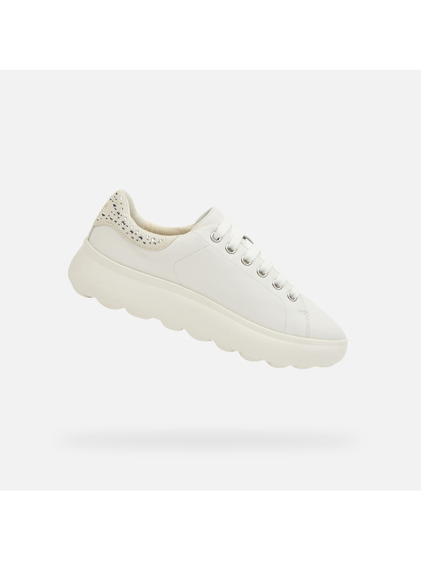 Geox Weiß Damen Geox Spherica Ec4.1 Turnschuhe